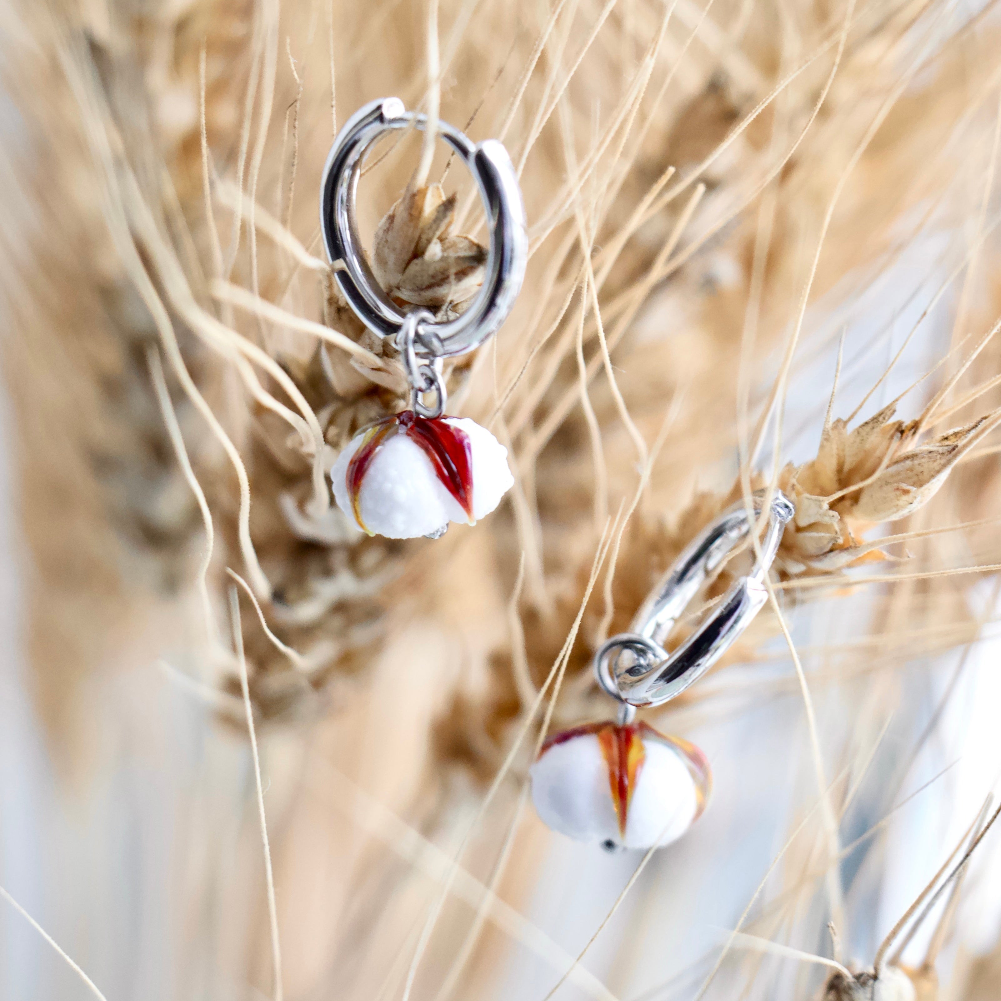 Сережки "Бавовна"