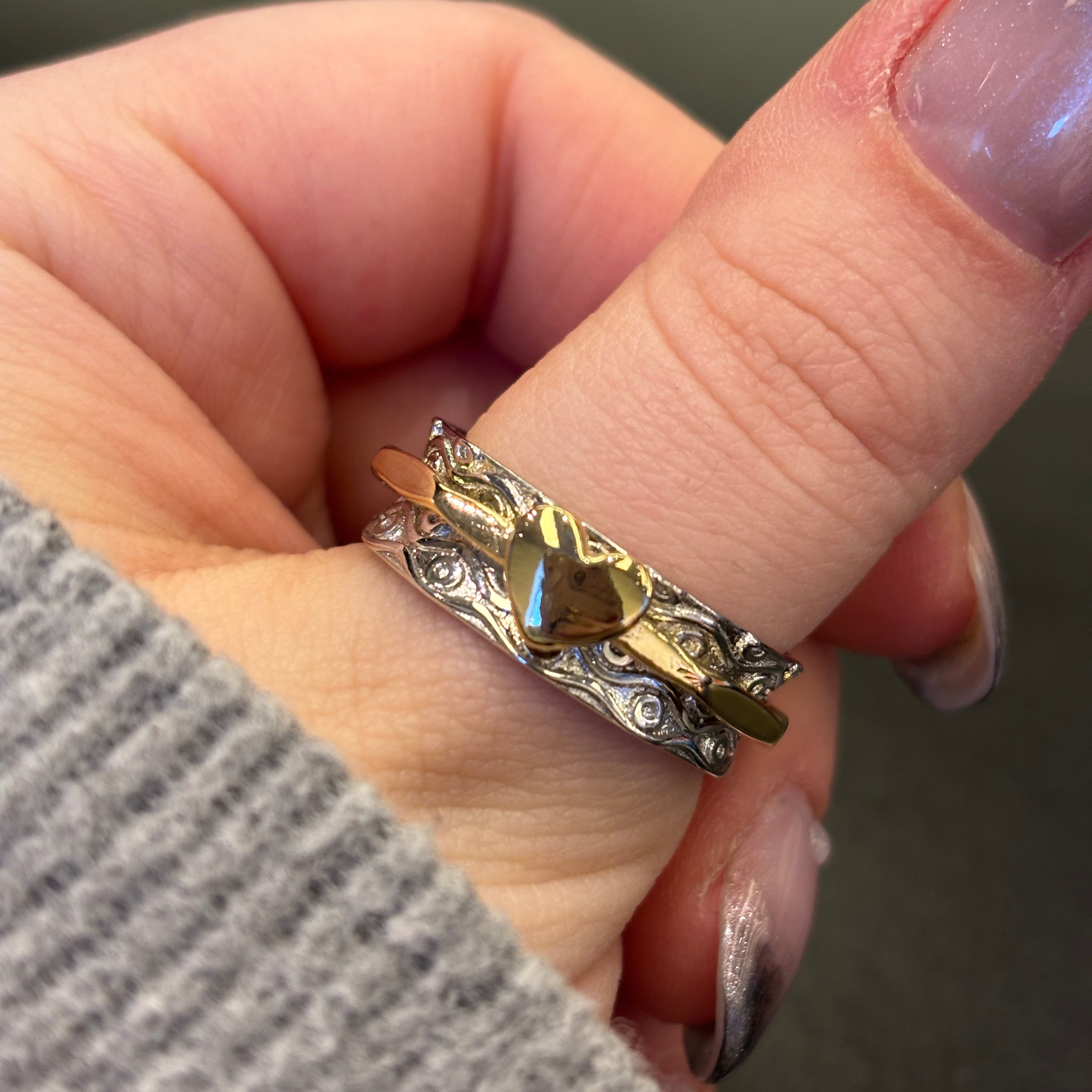 Каблучка-антистрес "Серце"